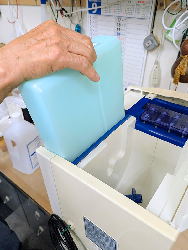LONG機械の水抜き１